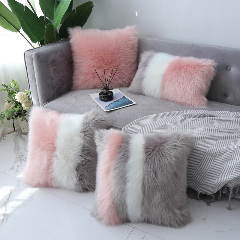 Cushion Cover Nordic Faux Fox Fur Throw Pillow Assorted Colors Col Side Faux Wool Decorative Cushion Decorative Pillow Cover
Cushion Cover Nordic Faux Fox Fur Throw Pillow Assorted Colors Col Side Faux Wool Decorative Cushion Decorative Pillow Cover