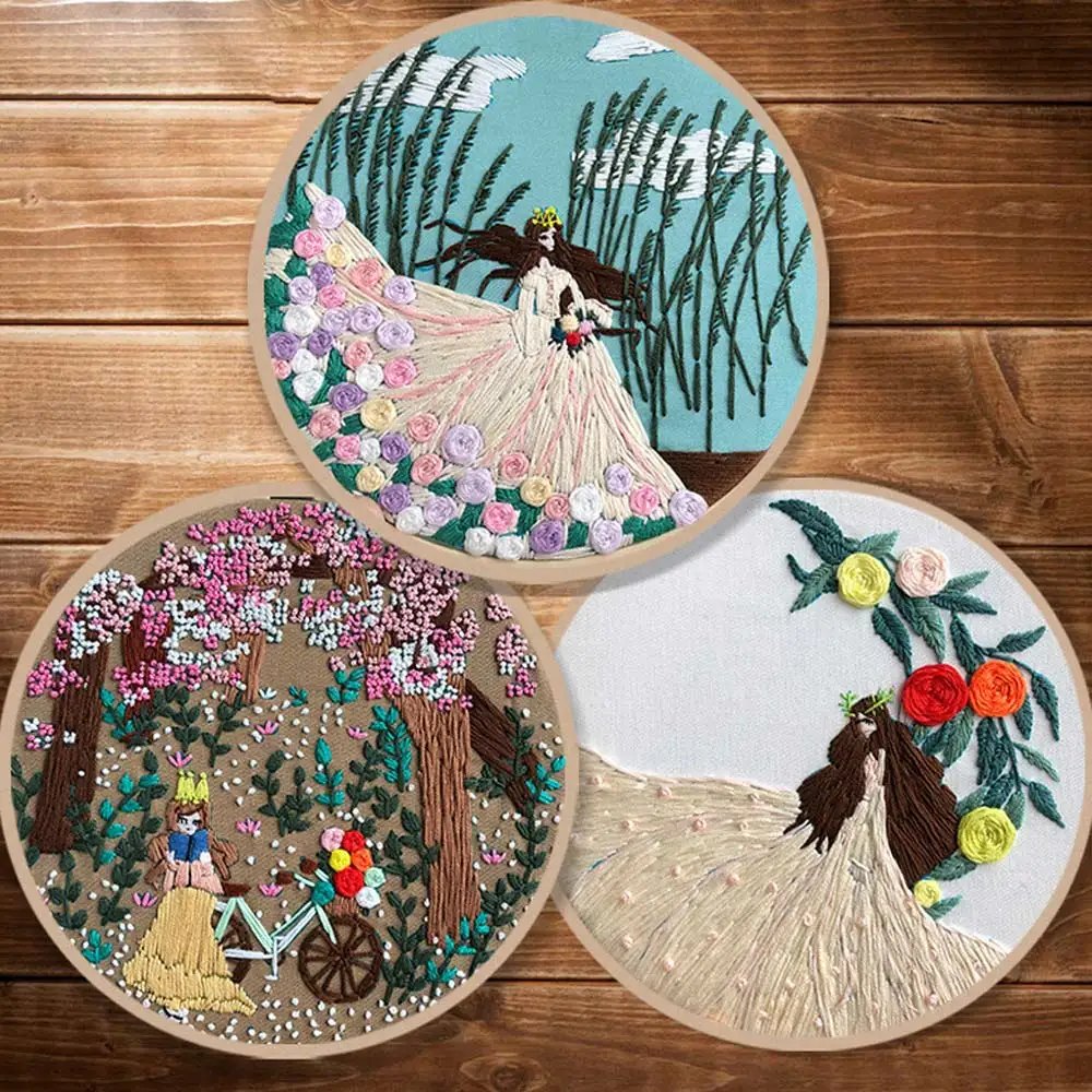 1Set Cross Stitch 3D Girl Princess Flower Embroidery Kit DIY Beginner Handwork Sewing Crafts Thread Tools Material Package
1Set Cross Stitch 3D Girl Princess Flower Embroidery Kit DIY Beginner Handwork Sewing Crafts Thread Tools Material Package