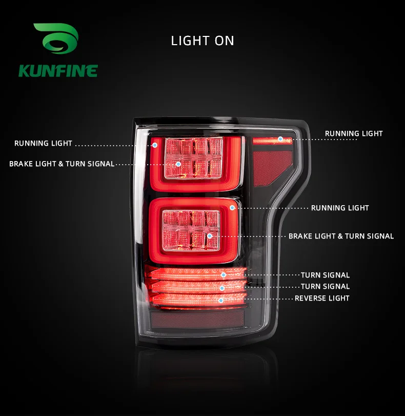 Car Tail Light Assembly For Ford F150 2018-UP Brake Light With Turning Signal Light Car led Tail light
Car Tail Light Assembly For Ford F150 2018-UP Brake Light With Turning Signal Light Car led Tail light