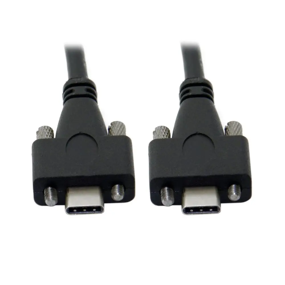 USB C Cable USB 3.1 Type-C Dual Screw Locking to Panel Mount Locking USB-C 10Gbps Data Cable 120cm
USB C Cable USB 3.1 Type-C Dual Screw Locking to Panel Mount Locking USB-C 10Gbps Data Cable 120cm
