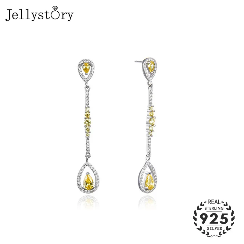 Женские серьги в форме капли воды Jellystory, серьги из стерлингового серебра 925 пробы с цитрином, для свадьбы, вечеривечерние
Женские серьги в форме капли воды Jellystory, серьги из стерлингового серебра 925 пробы с цитрином, для свадьбы, вечеривечерние
