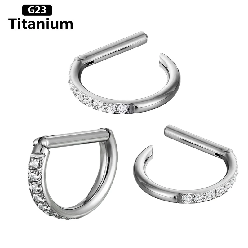F136 Titanium Zircon Hoop Nose Rings Septum Piercing Daith Lip Ear Tragus Helix Earrings Nose Piercing 16G G23 Titanium Jewelry
F136 Titanium Zircon Hoop Nose Rings Septum Piercing Daith Lip Ear Tragus Helix Earrings Nose Piercing 16G G23 Titanium Jewelry