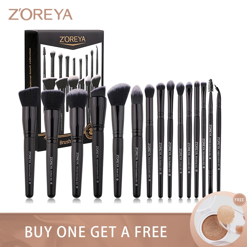 Zoreya Brand Soft Synthetic Bristles Makeup Brush Set Eye Make Up Tool Gift Black Blending Crease Foundation Brushes Box
Zoreya Brand Soft Synthetic Bristles Makeup Brush Set Eye Make Up Tool Gift Black Blending Crease Foundation Brushes Box
