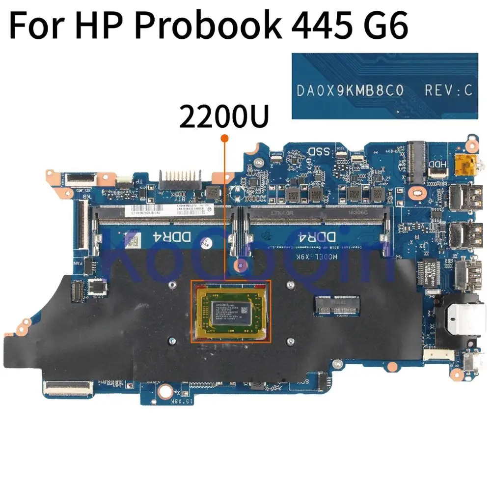 For HP Probook 445 G6 R3-2300U 2200U Notebook Mainboard DA0X9KMB8C0 Laptop Motherboard
For HP Probook 445 G6 R3-2300U 2200U Notebook Mainboard DA0X9KMB8C0 Laptop Motherboard