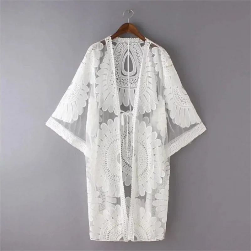 Summer Swimsuit Lace Hollow Crochet Bikini Cover-Up Beach Dress Women Bikini Swimsuit Cover Up Tops White Tunic Shirt Beachwear
Summer Swimsuit Lace Hollow Crochet Bikini Cover-Up Beach Dress Women Bikini Swimsuit Cover Up Tops White Tunic Shirt Beachwear