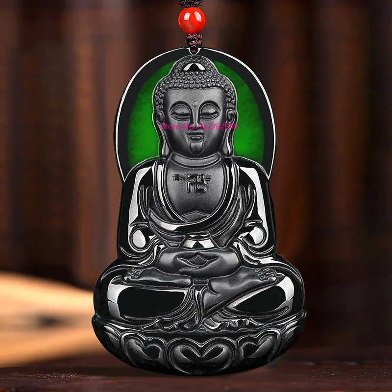 Hot Selling Natural Hand-carve Ink Jade Buddha Statue Necklace Pendant Fashion Jewelry Men Women Luck Gifts
Hot Selling Natural Hand-carve Ink Jade Buddha Statue Necklace Pendant Fashion Jewelry Men Women Luck Gifts