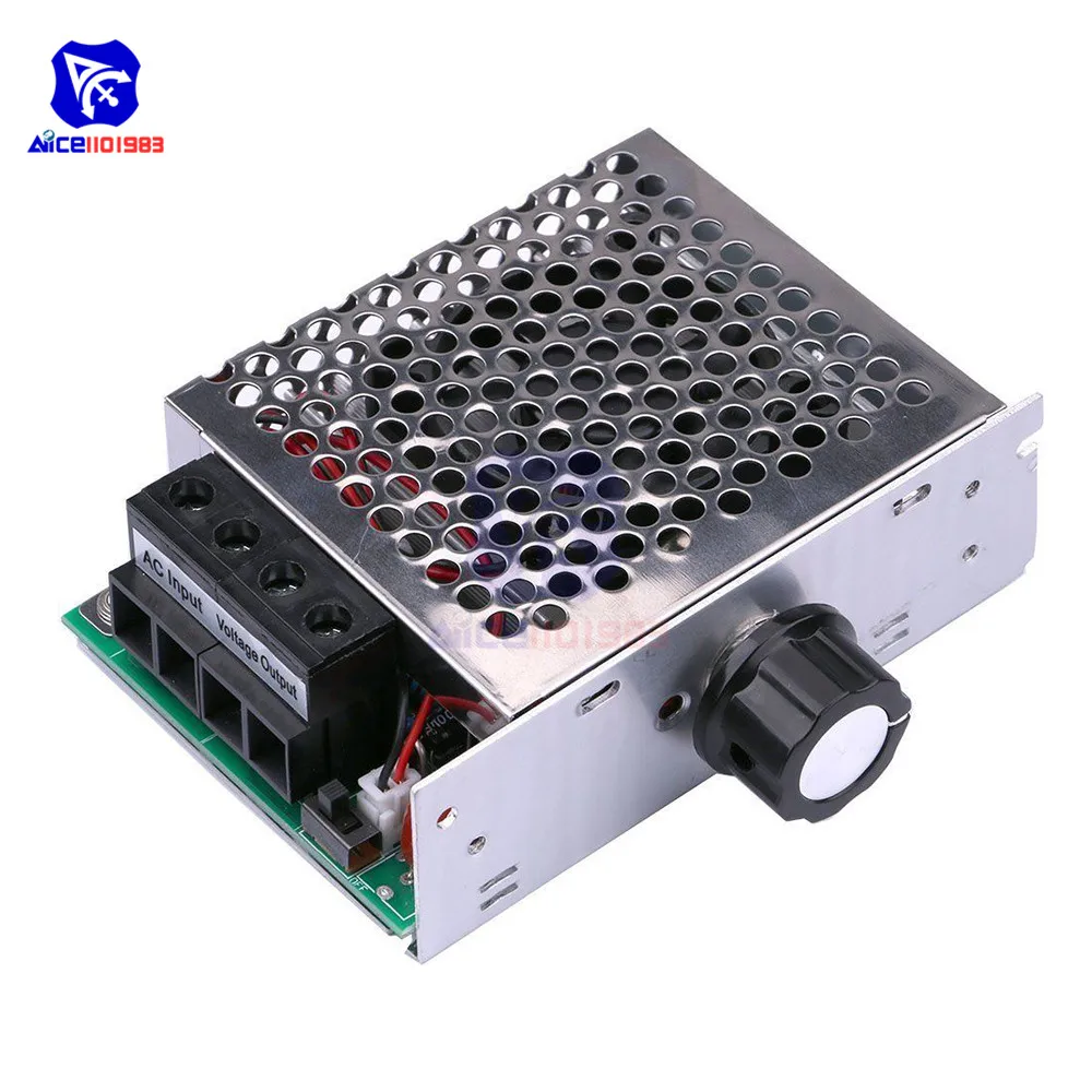 diymore SCR Motor Control Electronic Regulator Adjustable Potentiometer Dimming Speed Control Aluminum Shell 10000W AC 110 -220V
diymore SCR Motor Control Electronic Regulator Adjustable Potentiometer Dimming Speed Control Aluminum Shell 10000W AC 110 -220V