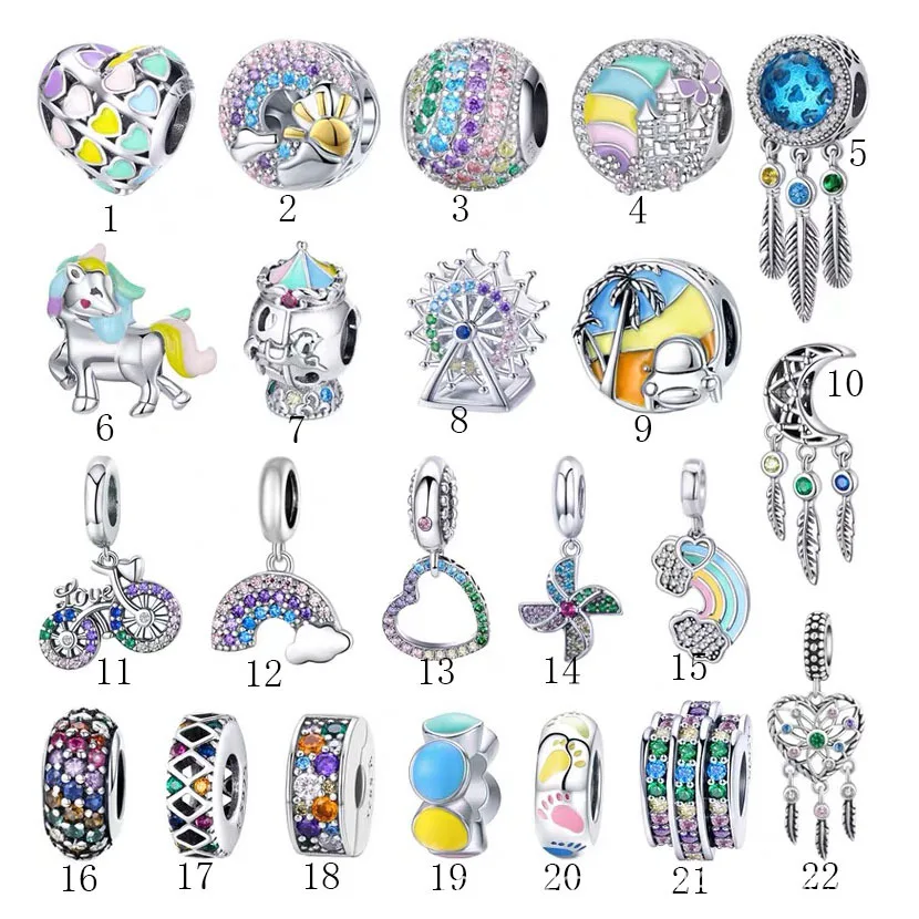 New Fashion Charm Original Colorful Collection Bright Spring Beads Fit Original Pandora Ladies Bracelet Jewelry Accessories Gift
New Fashion Charm Original Colorful Collection Bright Spring Beads Fit Original Pandora Ladies Bracelet Jewelry Accessories Gift