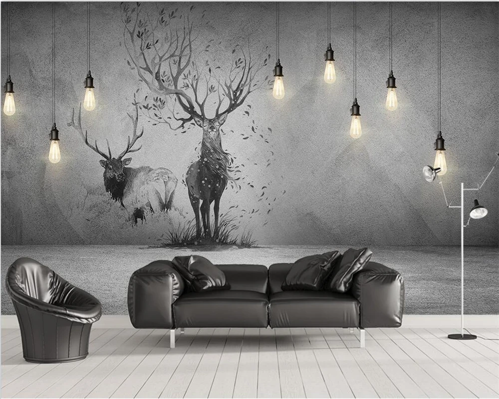 Custom Mural Nordic 3D papel de pared Chandelier Elk Background Wall Living Room Bedroom Restaurant Hotel Decorative Painting
Custom Mural Nordic 3D papel de pared Chandelier Elk Background Wall Living Room Bedroom Restaurant Hotel Decorative Painting