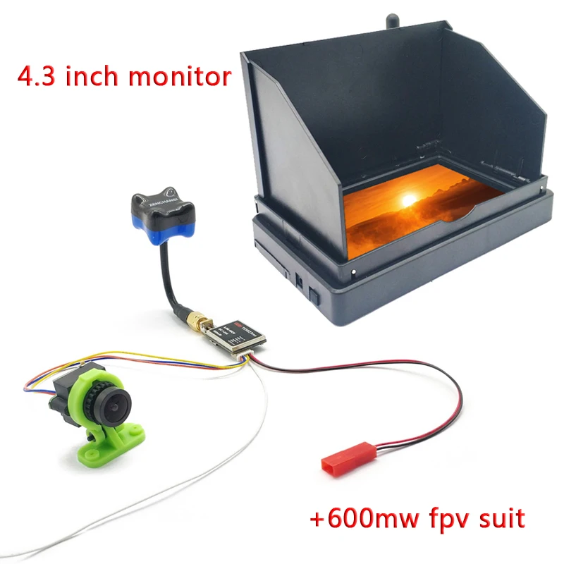 5,8 г, 48 каналов, 4,3-дюймовый монитор fpv, видеодисплей со встроенным аккумулятором, передатчиком vtx 200/600 МВт и камерой 2,4 мм CMOS 1000TVL
5,8 г, 48 каналов, 4,3-дюймовый монитор fpv, видеодисплей со встроенным аккумулятором, передатчиком vtx 200/600 МВт и камерой 2,4 мм CMOS 1000TVL