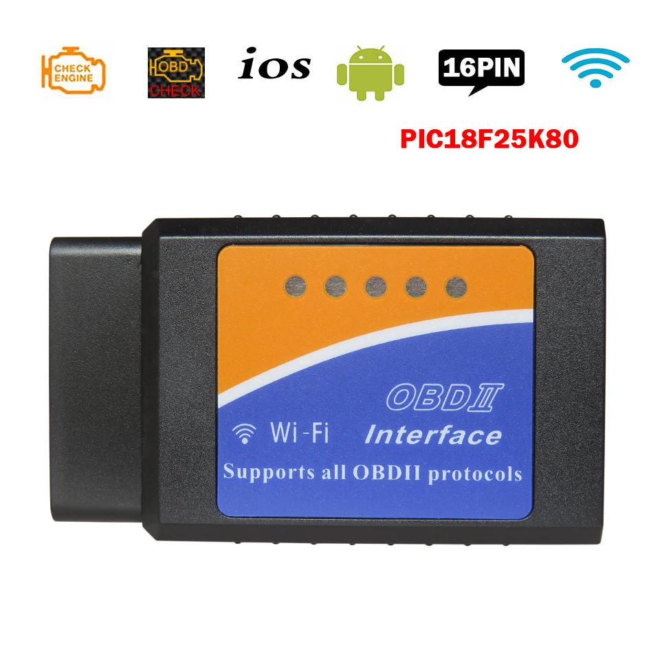 WIFI OBD2 Scanner ELM327 V1.5 Diagnostic-Scanner For iOS/Android WI-FI ELM 327 V 1.5 Wi Fi OBD 2 II Car Diagnostic Tools
WIFI OBD2 Scanner ELM327 V1.5 Diagnostic-Scanner For iOS/Android WI-FI ELM 327 V 1.5 Wi Fi OBD 2 II Car Diagnostic Tools