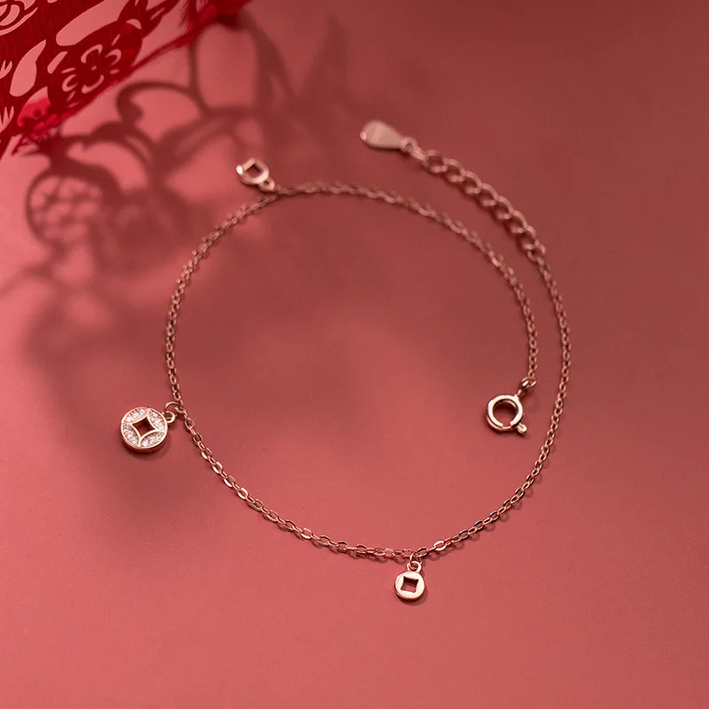 Leg Bracelet 100% 925 Women's Ankle Coin Jewelry Silver Chain On Foot Female Fashion 21 CM Adjustable Summer Decoration
Leg Bracelet 100% 925 Women's Ankle Coin Jewelry Silver Chain On Foot Female Fashion 21 CM Adjustable Summer Decoration