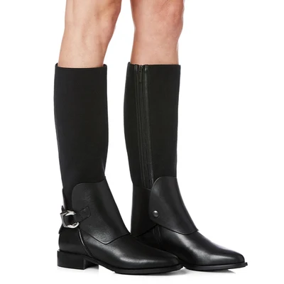 Cowboy Women Knee High Boots Black Cow Leather Motorcycle Round Toe Footwear Low Heels Female Riding Boot Shoes Atuumn 2020
Cowboy Women Knee High Boots Black Cow Leather Motorcycle Round Toe Footwear Low Heels Female Riding Boot Shoes Atuumn 2020