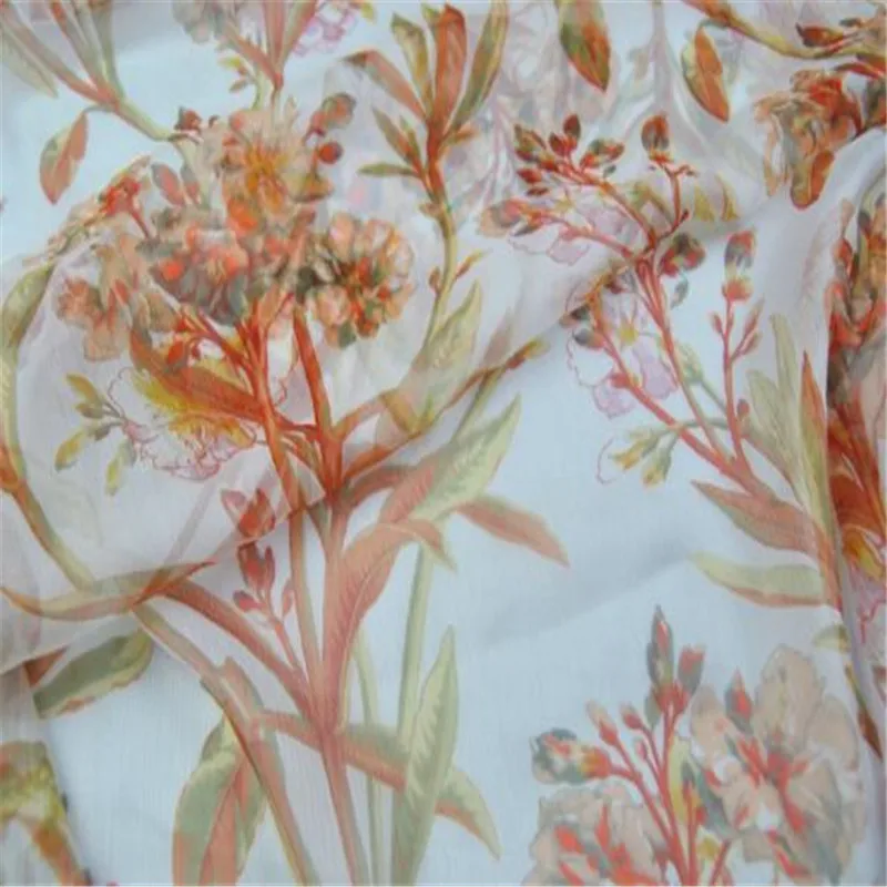 Newest Soft 100% Natural Silk Crinkle Chiffon Georgette Fabric with Floral Printing for Girl Summer Dress
Newest Soft 100% Natural Silk Crinkle Chiffon Georgette Fabric with Floral Printing for Girl Summer Dress