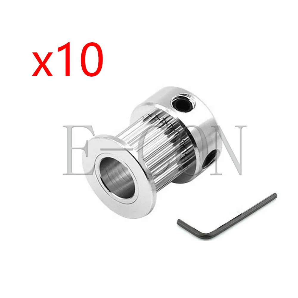 10 pcs GT2 Timing Pulley Alumium 16 Teeth Bore 6mm Teeth width 11mm for Width 10mm GT2 Timing Belt and 3D Printer Stepper Motor
10 pcs GT2 Timing Pulley Alumium 16 Teeth Bore 6mm Teeth width 11mm for Width 10mm GT2 Timing Belt and 3D Printer Stepper Motor