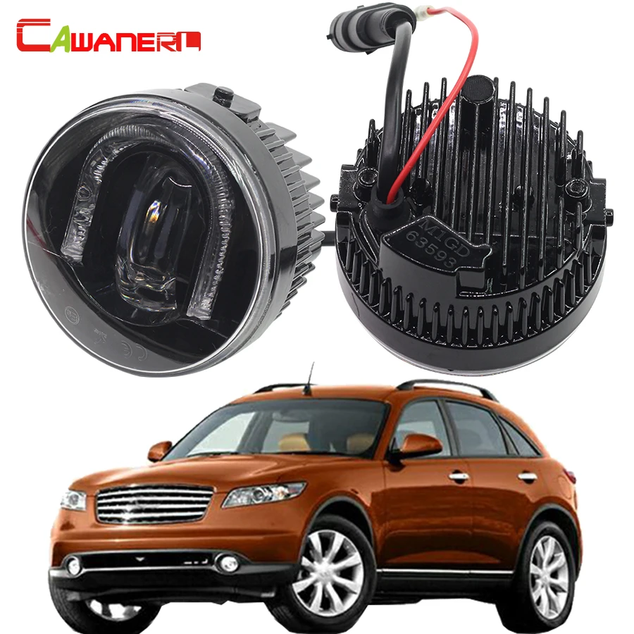 Cawanerl 2 X Car Styling LED Fog Light DRL Daytime Running Lamp High Quality For Infiniti FX 37 50 30d FX37 FX50 2008-
Cawanerl 2 X Car Styling LED Fog Light DRL Daytime Running Lamp High Quality For Infiniti FX 37 50 30d FX37 FX50 2008-