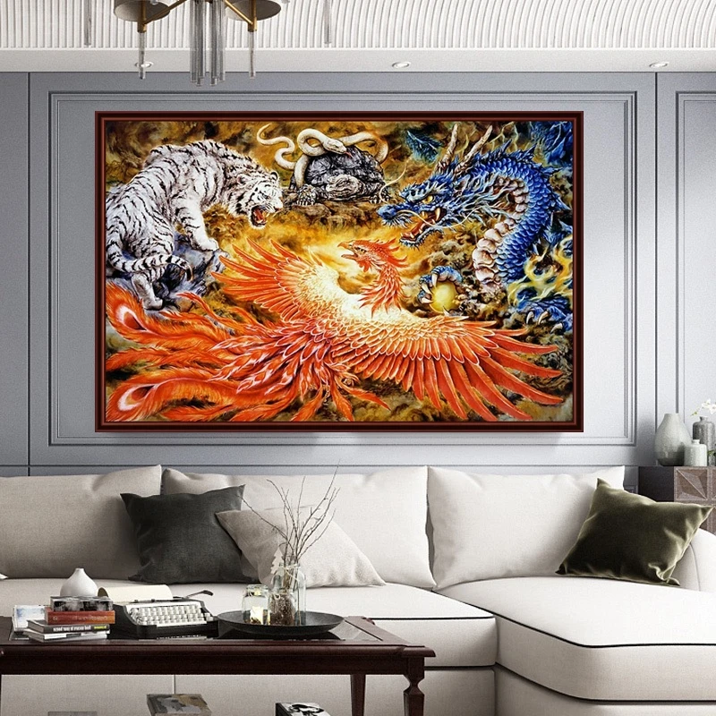 Diamond Painting Dragon Phoenix Tiger Turtle 5D DIY Art Full Drill Cross Stitch Animal Mosaic Rhinestones Embroidery Home Decor
Diamond Painting Dragon Phoenix Tiger Turtle 5D DIY Art Full Drill Cross Stitch Animal Mosaic Rhinestones Embroidery Home Decor