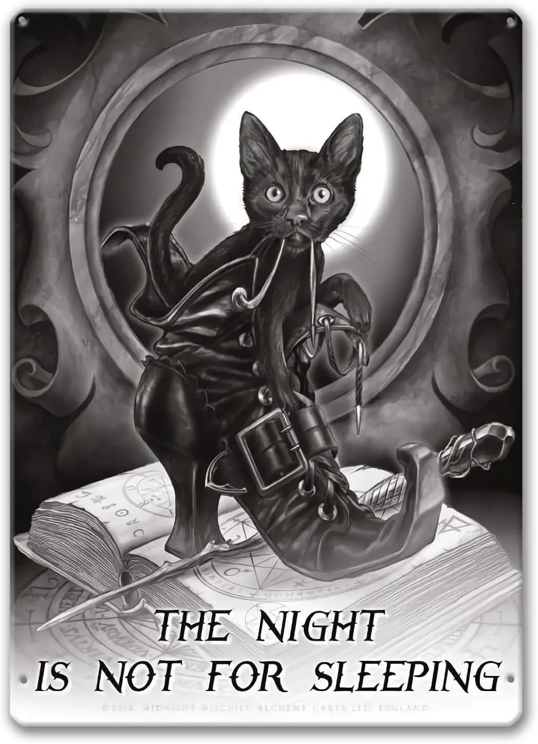 Agedsign Alchemy Gothic Poster, Metal Sign Vintage Midnight Mischief - The Night is not for Sleeping Wall Decor Art Print Tin
Agedsign Alchemy Gothic Poster, Metal Sign Vintage Midnight Mischief - The Night is not for Sleeping Wall Decor Art Print Tin