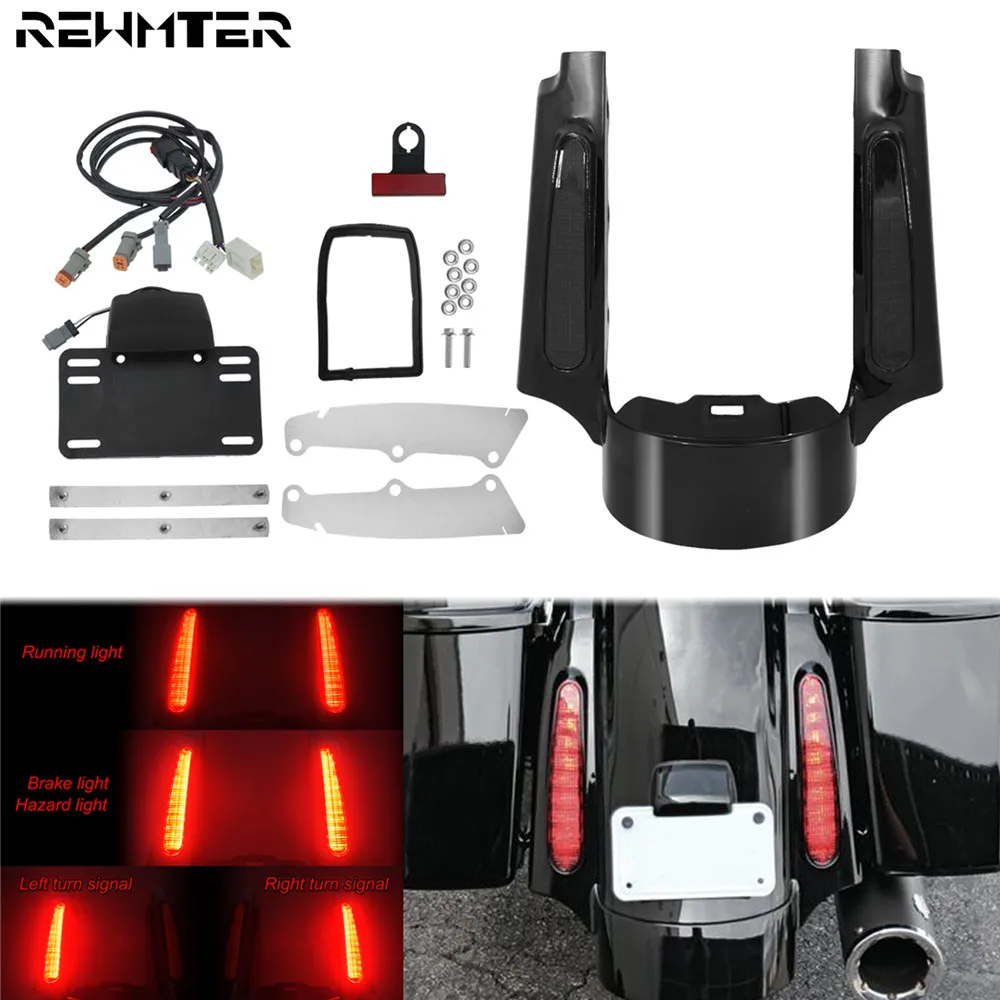 Motorcycle Rear Fender Extention Fascia w/ LED Lights For Harley Touring 2009-2013 Road Glide Ultra FLHX Road King Tri Glide
Motorcycle Rear Fender Extention Fascia w/ LED Lights For Harley Touring 2009-2013 Road Glide Ultra FLHX Road King Tri Glide