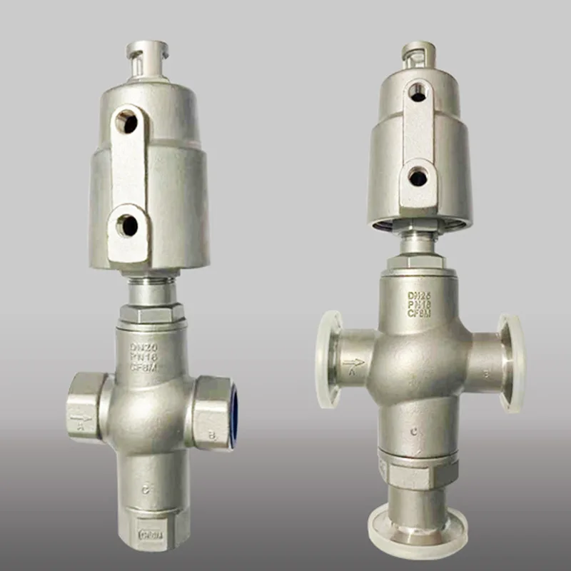Stainless Steel Three-way Pneumatic Angle Seat Valve Threaded Filling Machine Assembly Quick-fitting Wear-resistant Accessories
Stainless Steel Three-way Pneumatic Angle Seat Valve Threaded Filling Machine Assembly Quick-fitting Wear-resistant Accessories