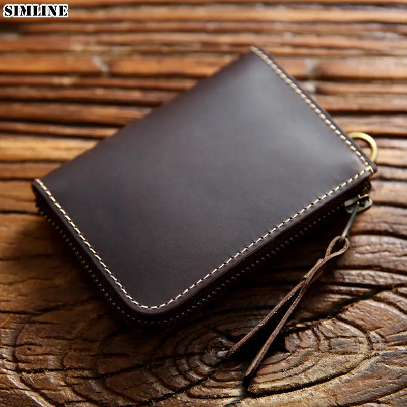 100% Genuine Leather Wallet For Men Male Vintage Handmade Crazy Horse Cowhide Short Purse Card Holder With Coin Pocket Money Bag
100% Genuine Leather Wallet For Men Male Vintage Handmade Crazy Horse Cowhide Short Purse Card Holder With Coin Pocket Money Bag