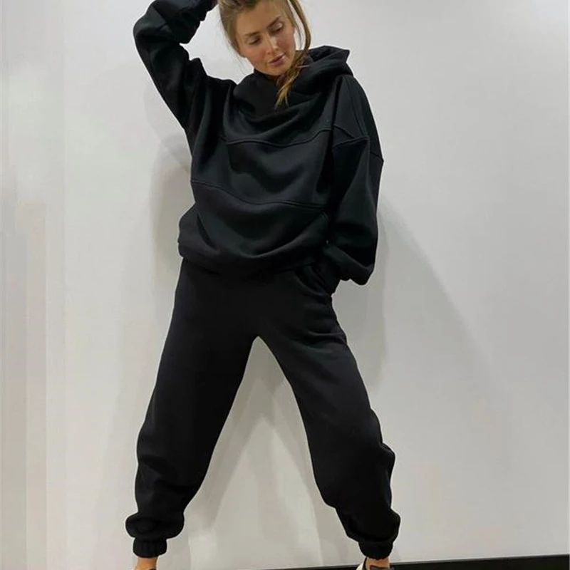 Women Tracksuits Casual Oversized Hoodies Autumn Winter Jogger Pants Two Piece Sets For Women Fashion Solid Sportswear Suit
Women Tracksuits Casual Oversized Hoodies Autumn Winter Jogger Pants Two Piece Sets For Women Fashion Solid Sportswear Suit