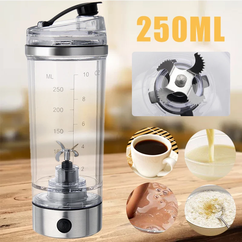 Electic Vortex Blender Mixer Cup Drink Shaker Travel Bottle Battery 250ml Electic Mixer Cup
Electic Vortex Blender Mixer Cup Drink Shaker Travel Bottle Battery 250ml Electic Mixer Cup
