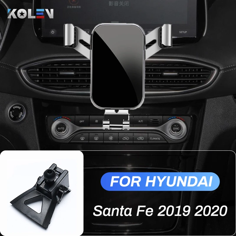 Car Mobile Phone Holder For Hyundai Santa Fe 2019 2020 TM Gravity Stand Air Vent Outlet Special Navigation Bracket Accessories 
Car Mobile Phone Holder For Hyundai Santa Fe 2019 2020 TM Gravity Stand Air Vent Outlet Special Navigation Bracket Accessories