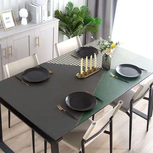 New Arrive Leather Tablecloth Waterproof Oil-proof Nordic Coffee Table Mat Solid Color Placemat Party Table Decor PU Cover
New Arrive Leather Tablecloth Waterproof Oil-proof Nordic Coffee Table Mat Solid Color Placemat Party Table Decor PU Cover