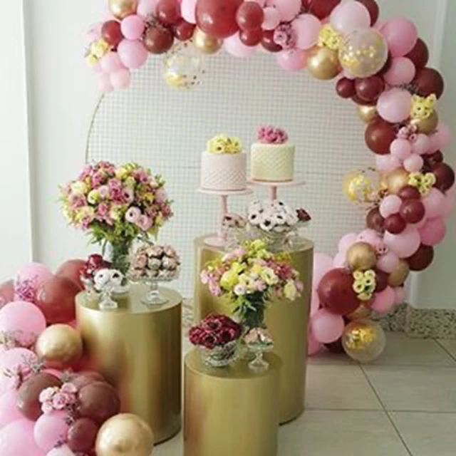 3pcs/set)Wedding reception plinth white/gold round cake dessert table flower stand for event stage yudao663
3pcs/set)Wedding reception plinth white/gold round cake dessert table flower stand for event stage yudao663