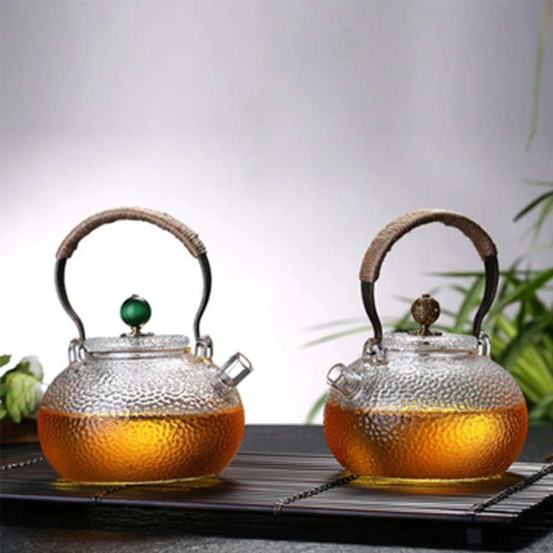 Household Glass Teapot High Temperature Resistant Tea Set Handmade Hammered Texture Flower Teapot with Handle To Make Teapot
Household Glass Teapot High Temperature Resistant Tea Set Handmade Hammered Texture Flower Teapot with Handle To Make Teapot