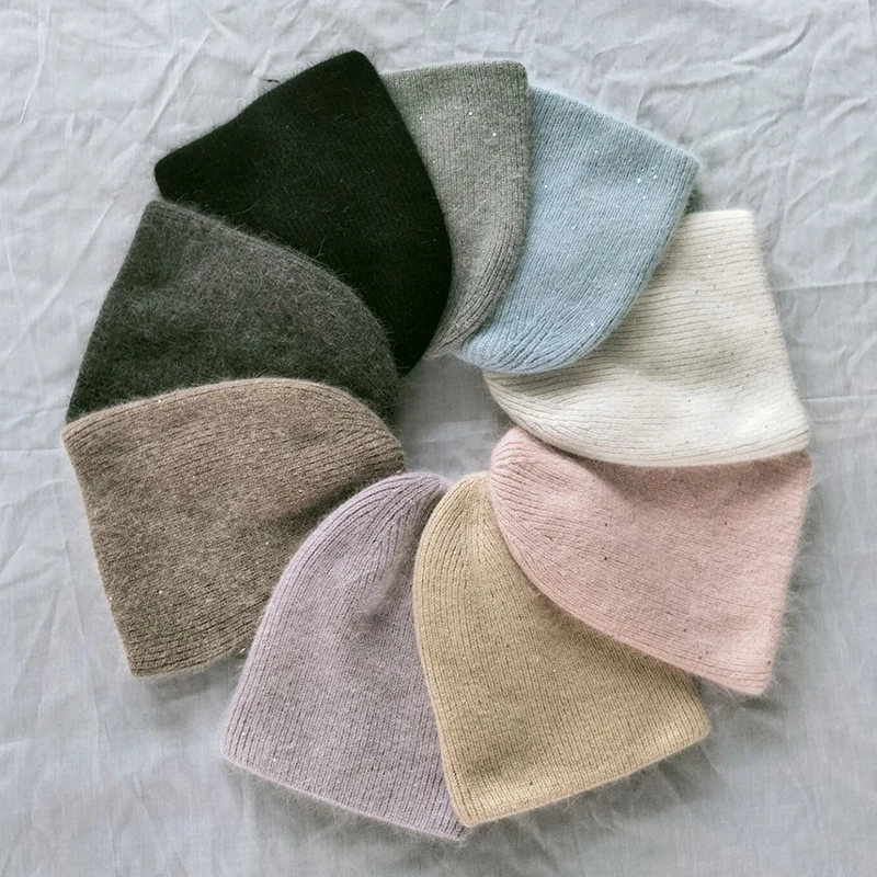 2021 Rabbit Fur Winter Hat for Women Solid Beanie Cashmere Wool Cap Female Knitted Skullies Beanies Warm Soft Knit Hat Bonnet
2021 Rabbit Fur Winter Hat for Women Solid Beanie Cashmere Wool Cap Female Knitted Skullies Beanies Warm Soft Knit Hat Bonnet