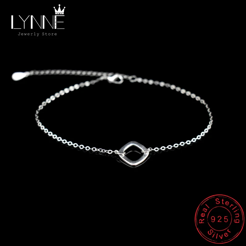 New Fashion 925 Sterling Silver Square&Lightning Pendant Beach Anklets Simple Rhombus&Waves Foot Chain Bracelets Women Jewelry
New Fashion 925 Sterling Silver Square&Lightning Pendant Beach Anklets Simple Rhombus&Waves Foot Chain Bracelets Women Jewelry
