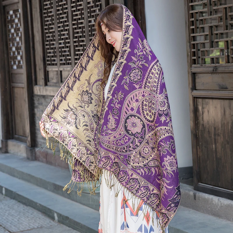Ethnic Style Autumn Winter New Cotton Women Scarf Classic Floral Printing Scarves Foulard Girl Shawls Ladies Travel Blanket
Ethnic Style Autumn Winter New Cotton Women Scarf Classic Floral Printing Scarves Foulard Girl Shawls Ladies Travel Blanket