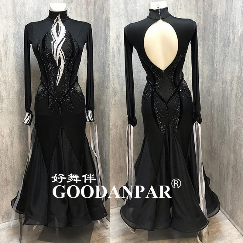 NEW Ballroom Dancing Dress Newest Design Woman Modern Waltz Tango Dance Dress/standard long sleeve high neck party clothes black
NEW Ballroom Dancing Dress Newest Design Woman Modern Waltz Tango Dance Dress/standard long sleeve high neck party clothes black