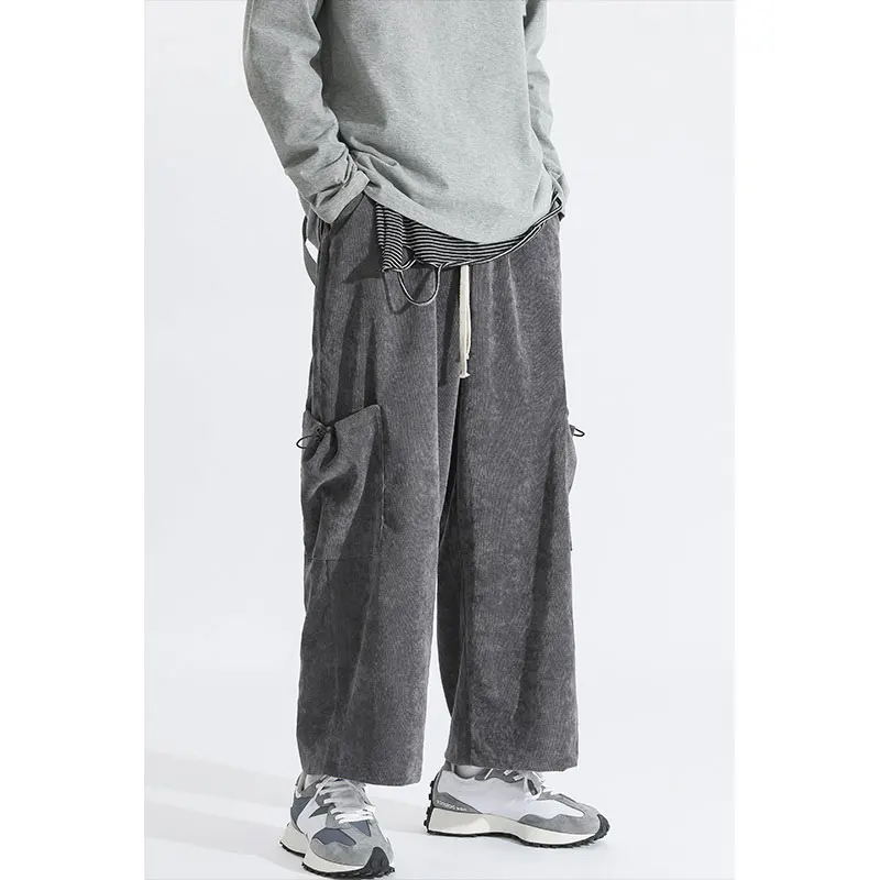 Cargo Pants Men Harajuku Loose Wide-Leg Sweatpants Male Streetwear Spring Autumn Korean Casual Pocket Trousers Pantalones Hombre
Cargo Pants Men Harajuku Loose Wide-Leg Sweatpants Male Streetwear Spring Autumn Korean Casual Pocket Trousers Pantalones Hombre