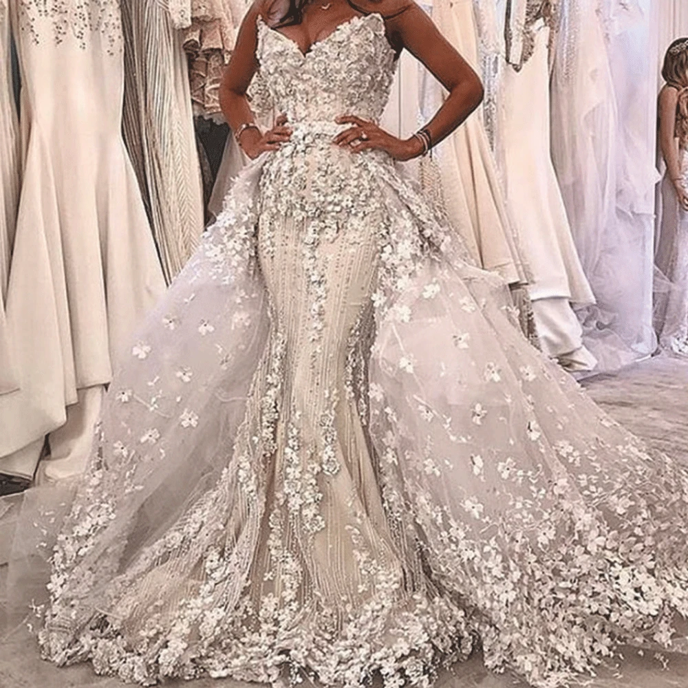 SuperKimJo Robe De Mariee 2020 Свадебные платья с кружевной аппликацией 3D Цветы со съемным шлейфом Элегантные Роскошные свадебные платья
SuperKimJo Robe De Mariee 2020 Свадебные платья с кружевной аппликацией 3D Цветы со съемным шлейфом Элегантные Роскошные свадебные платья