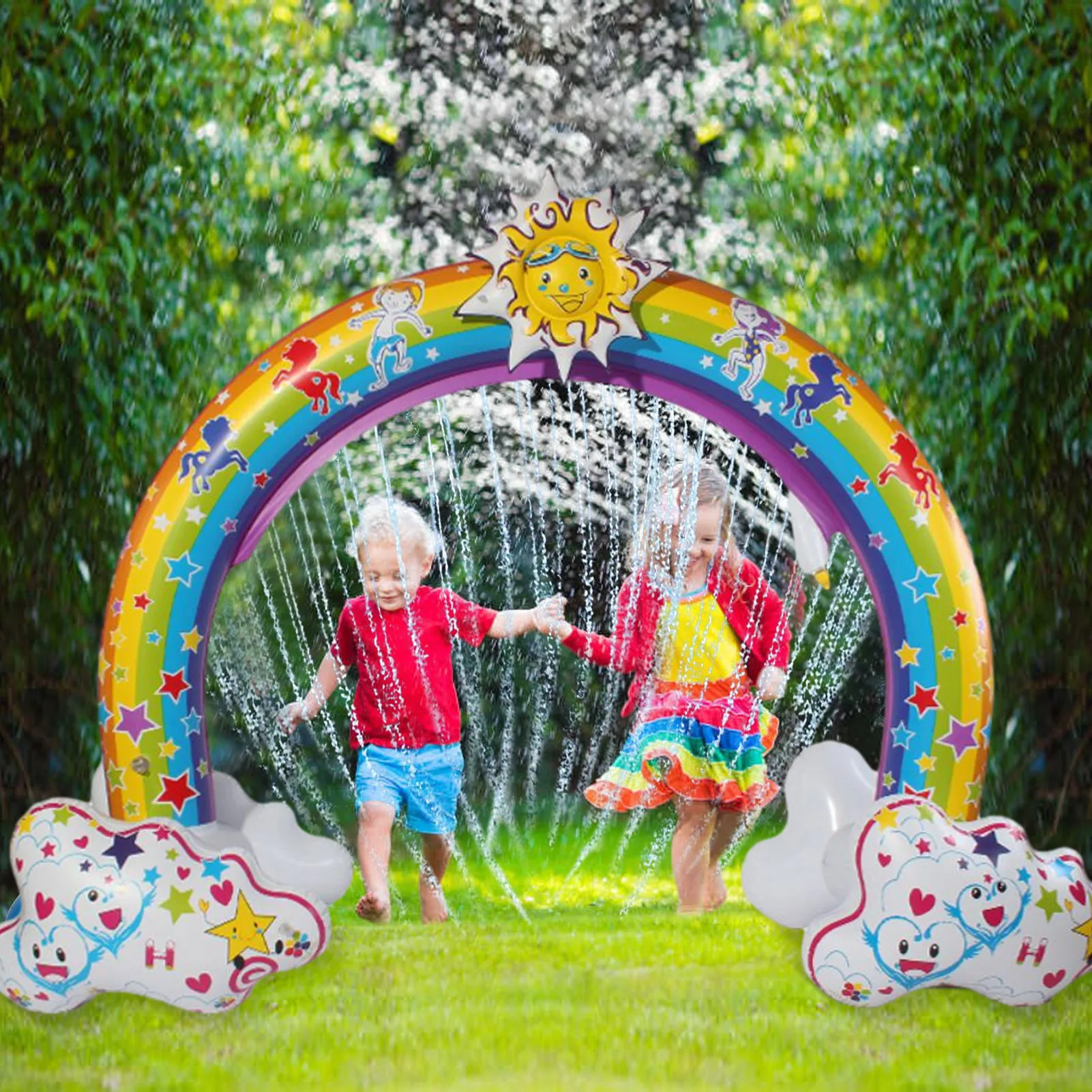 Rainbow Sprinkler Large Iatable Sprinkler Water Toy for Kids Large Iatable Arch Sprinkler Outdoor Water Toy Birthday Party
Rainbow Sprinkler Large Iatable Sprinkler Water Toy for Kids Large Iatable Arch Sprinkler Outdoor Water Toy Birthday Party