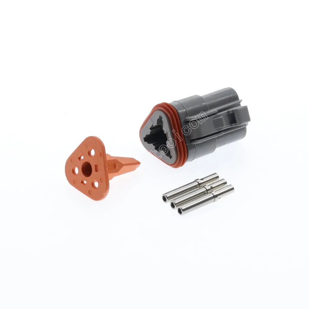 100 Kits DT06-3S 3 Pin Female Wire Waterproof Connector Kit Complete With Wedgelocks& Solid Terminals
100 Kits DT06-3S 3 Pin Female Wire Waterproof Connector Kit Complete With Wedgelocks& Solid Terminals