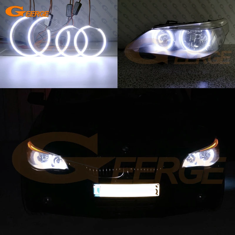 For BMW E60 E61 520i 525I 530I 540I 545I 550I M5 Pre LCI 2003-2007 Ultra Bright COB Led Angel Eyes Halo Rings
For BMW E60 E61 520i 525I 530I 540I 545I 550I M5 Pre LCI 2003-2007 Ultra Bright COB Led Angel Eyes Halo Rings