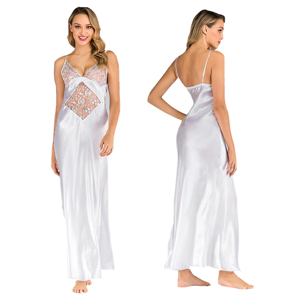 Невеста на бретельках, кружевная лоскутная атласная сексуальная одежда для сна, нижнее белье, сорочки, женская шелковая длинная ночная рубашка, свадебные халаты подружки невесты
Невеста на бретельках, кружевная лоскутная атласная сексуальная одежда для сна, нижнее белье, сорочки, женская шелковая длинная ночная рубашка, свадебные халаты подружки невесты