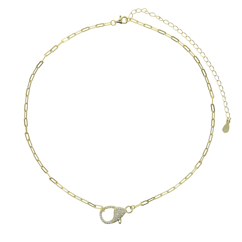 2025 New Arrived Fashion Link Chain Choker With Lobster Clasp Charm Paved 5A Cz Pendant Necklace FOR Women Wedding Jewelry
2025 New Arrived Fashion Link Chain Choker With Lobster Clasp Charm Paved 5A Cz Pendant Necklace FOR Women Wedding Jewelry