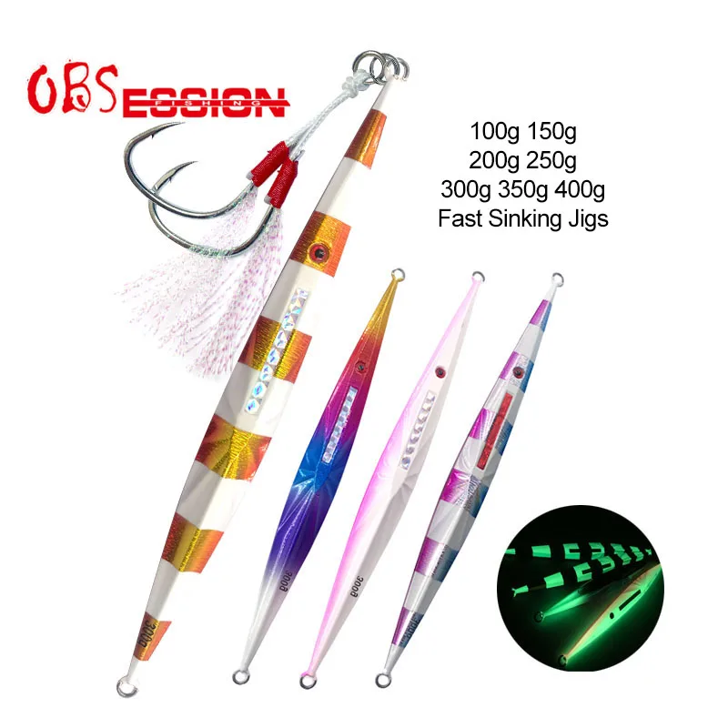 OBSESSION V.I.P. J50 Fast Sinking Jigging Lure 100g-400g Japan Laser Artificial Jerkbait pesca Sea Fishing Lure With Carbon Hook
OBSESSION V.I.P. J50 Fast Sinking Jigging Lure 100g-400g Japan Laser Artificial Jerkbait pesca Sea Fishing Lure With Carbon Hook