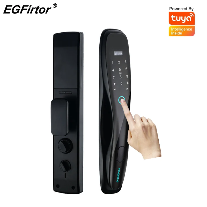 Tuya Smart Door Lock New Biometric Fingerprint Password Key IC Card APP Control Unlock Security Wifi Electronic Locks
Tuya Smart Door Lock New Biometric Fingerprint Password Key IC Card APP Control Unlock Security Wifi Electronic Locks