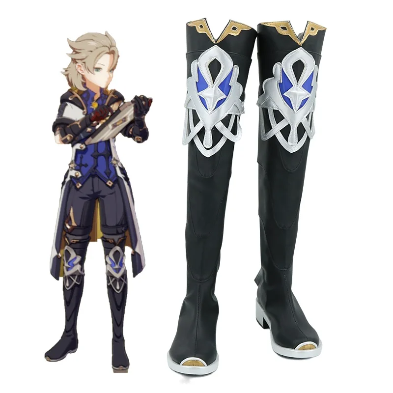 New Genshin Impact Cosplay Shoes Genshin Impact Albedo Cosplay Boots Carnival Halloween Women/Men Shoes Size 35-48
New Genshin Impact Cosplay Shoes Genshin Impact Albedo Cosplay Boots Carnival Halloween Women/Men Shoes Size 35-48