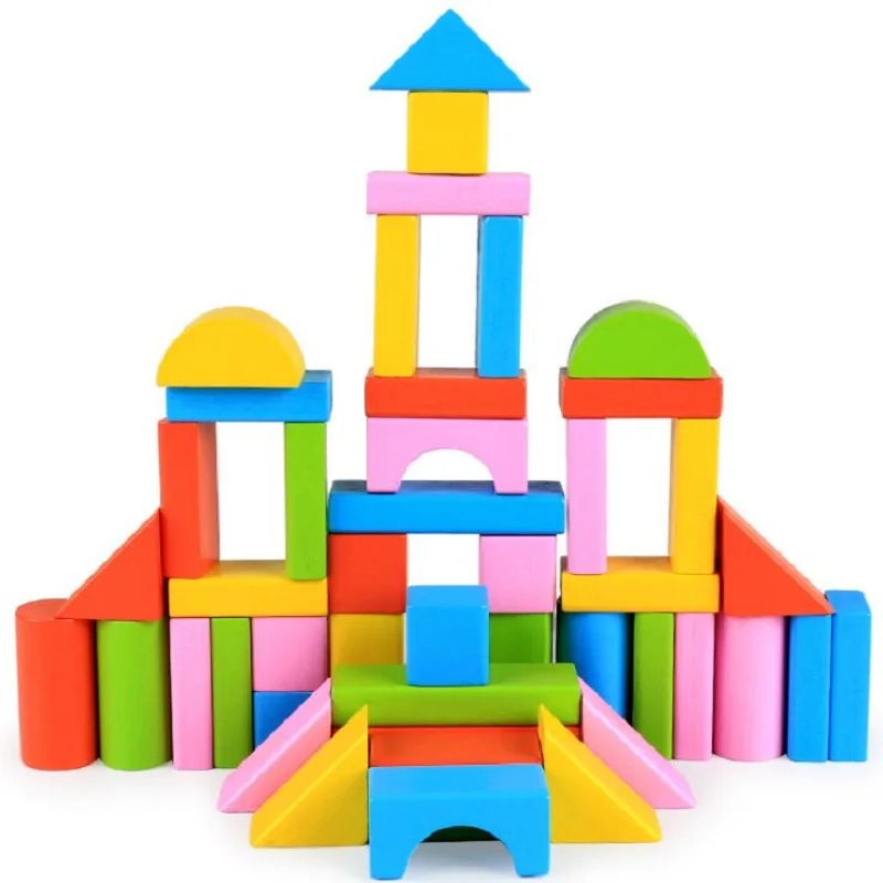 Fly AC - 50 Pcs/Set Geometric Assembling Blocks DIY color Wooden Educational Toys For Baby Children
Fly AC - 50 Pcs/Set Geometric Assembling Blocks DIY color Wooden Educational Toys For Baby Children
