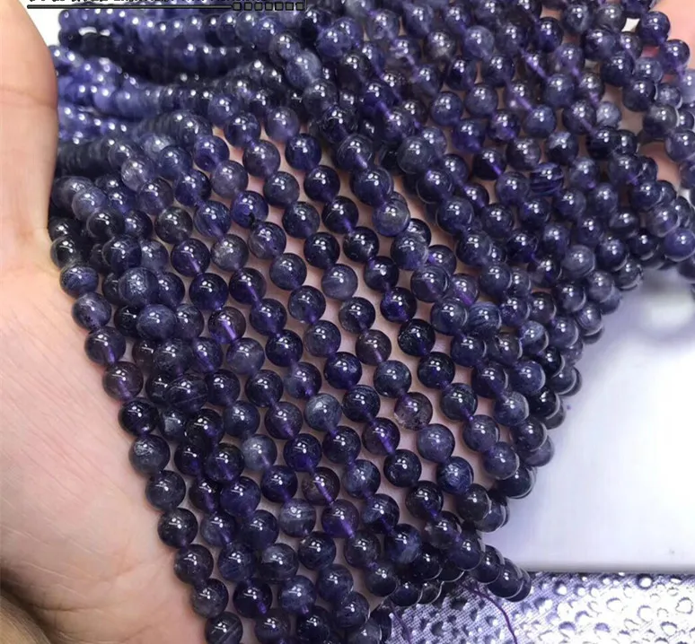 IOLITE BLUE loose beads smooth round 4/5/6mm nature for making jewelry necklace 14inch FPPJ wholesale
IOLITE BLUE loose beads smooth round 4/5/6mm nature for making jewelry necklace 14inch FPPJ wholesale
