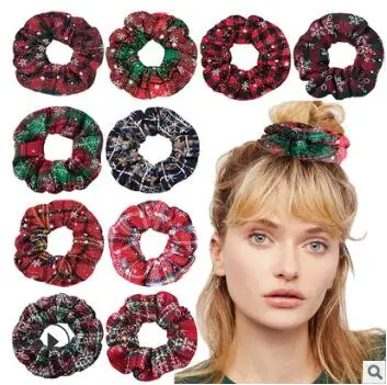 120Pcs/Lot DIY Simple Christmas Flannelette Rubber Bands Elasticity Large Intestine Hair Rings Styling Tools Accessories HA1579
120Pcs/Lot DIY Simple Christmas Flannelette Rubber Bands Elasticity Large Intestine Hair Rings Styling Tools Accessories HA1579