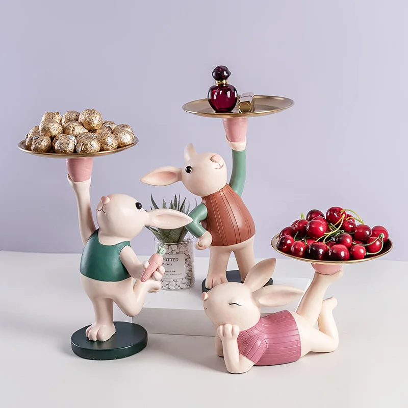 Nordic Creative Cute Rabbit Tray Decoration Living Room Entrance Storage Key Storage Figurines Housewarming New Home Gifts
Nordic Creative Cute Rabbit Tray Decoration Living Room Entrance Storage Key Storage Figurines Housewarming New Home Gifts