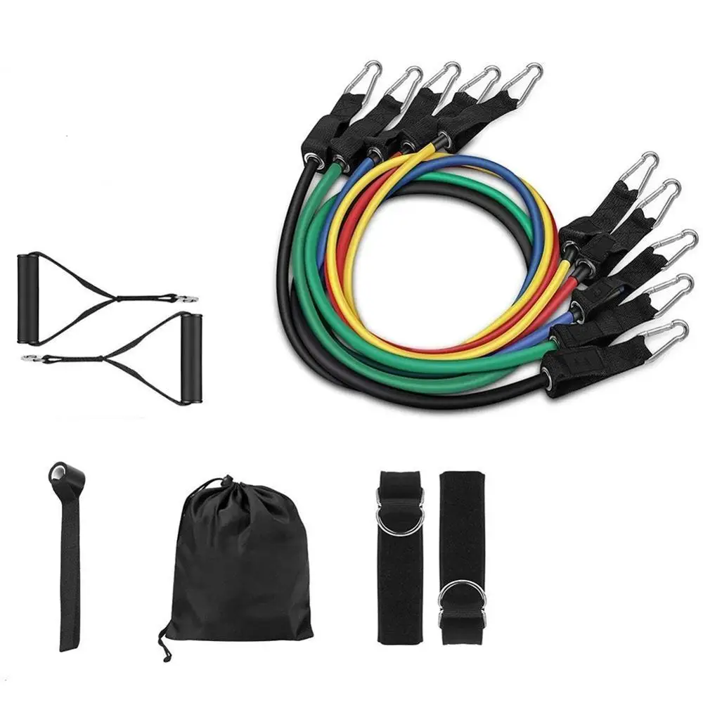 11 Pcs Resistance Bands Set, Elastic Rubber Fitness Band, Yoga Pull Rope Latex, Stretch Training Physical Therapy Home
11 Pcs Resistance Bands Set, Elastic Rubber Fitness Band, Yoga Pull Rope Latex, Stretch Training Physical Therapy Home